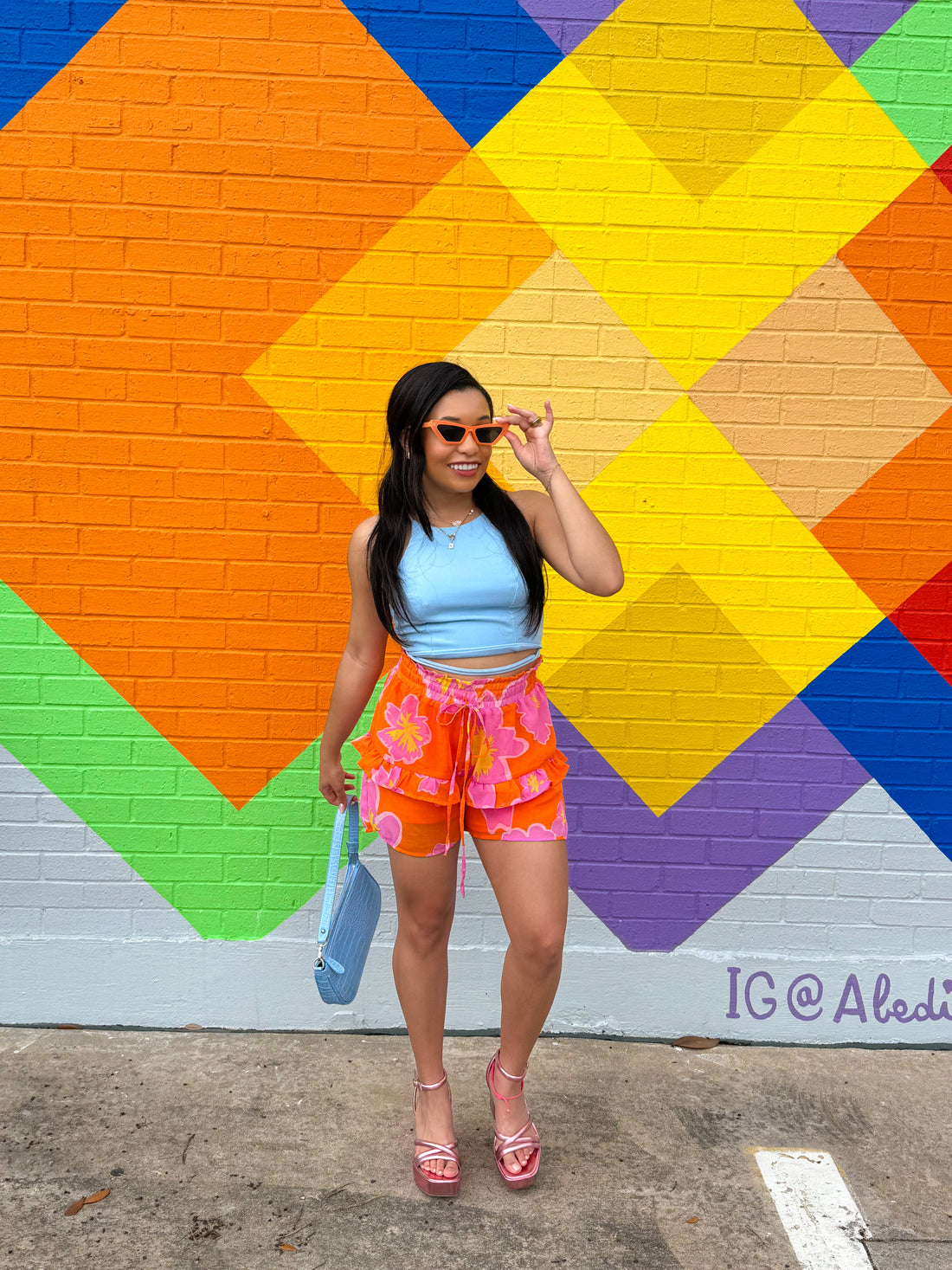 Tangerine Dream Floral Shorts (S-2XL)