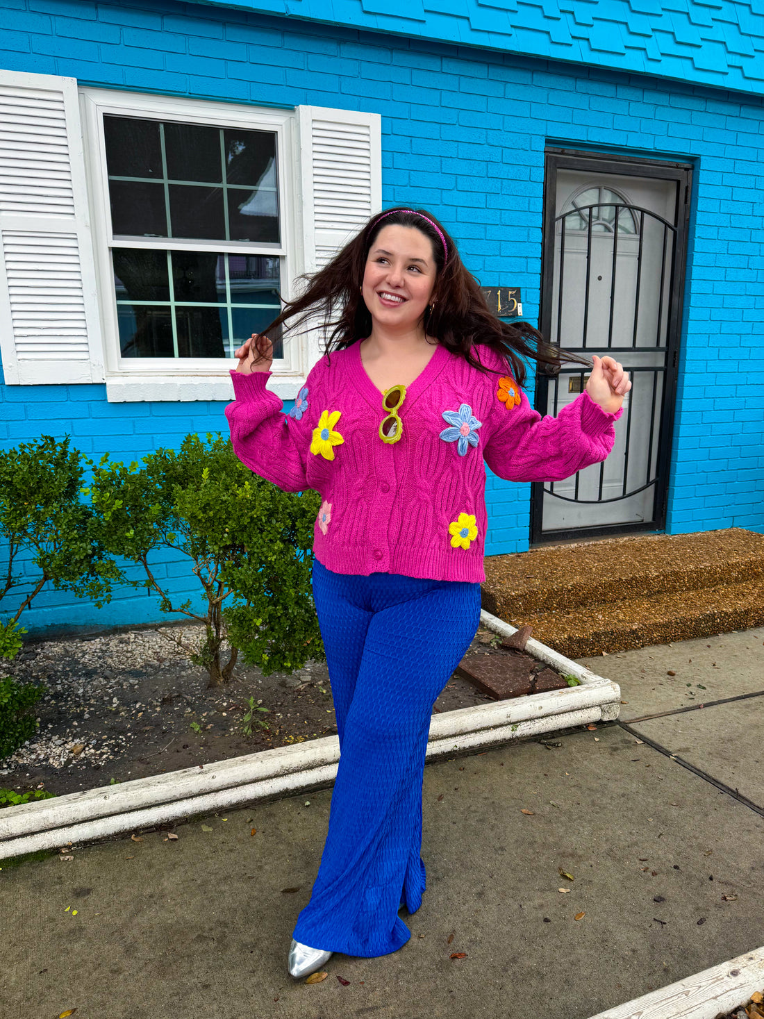 Blue Cinema Flare Pants (S-3XL)