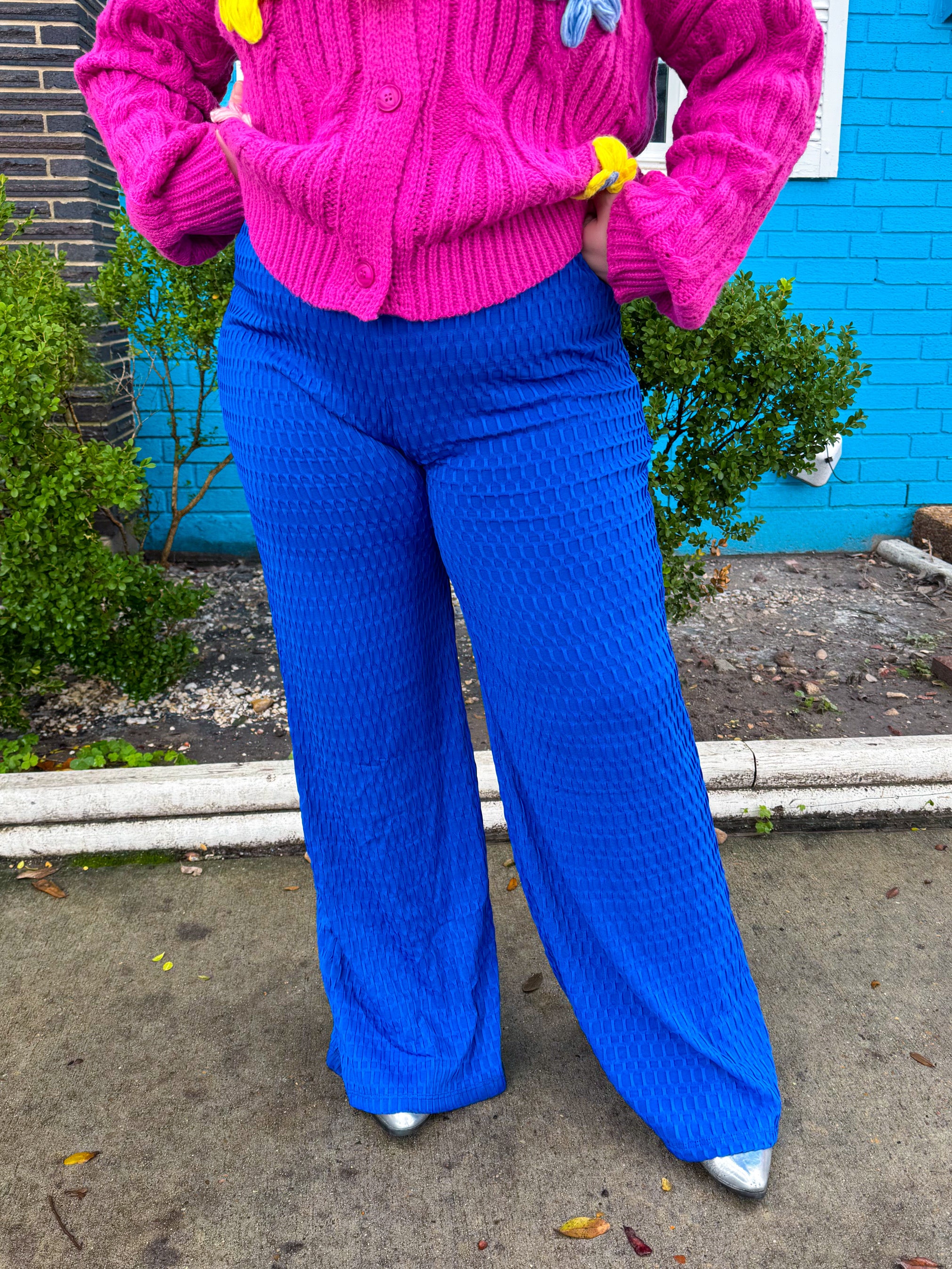 Blue Cinema Flare Pants (S-3XL)