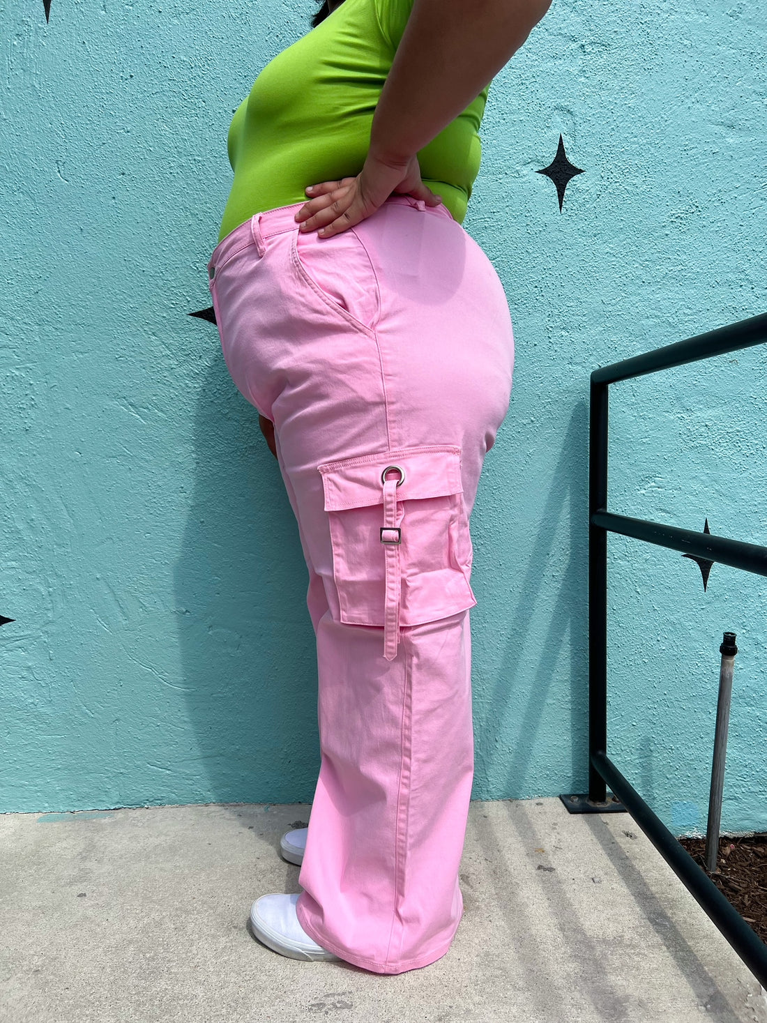Baby Pink Cargos (S-3XL)