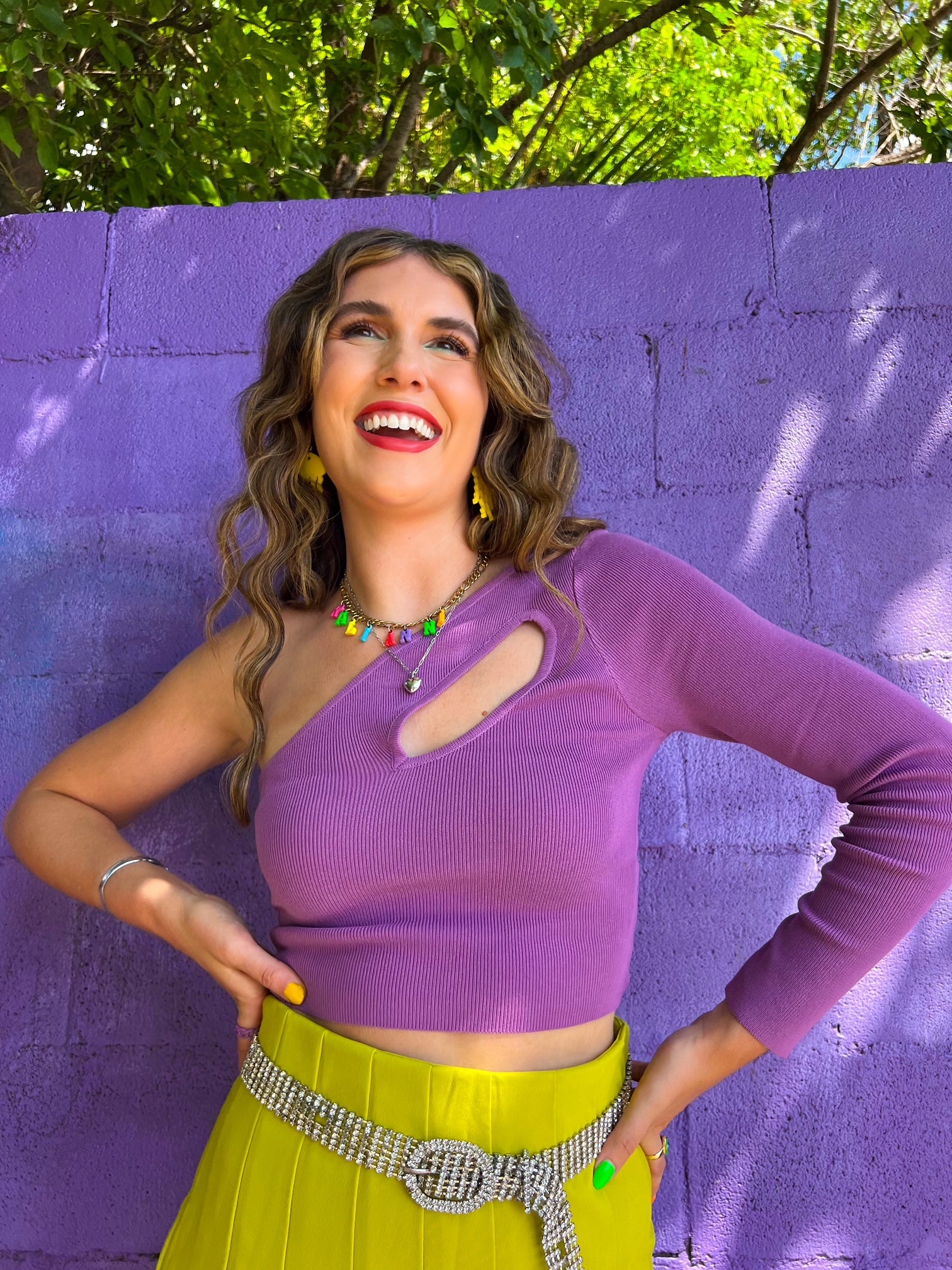 Catch You Later One Shoulder Top (S & M)