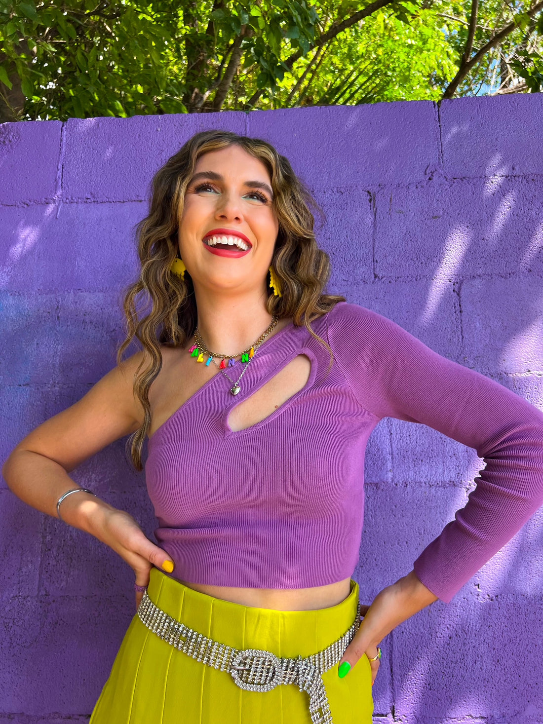 Catch You Later One Shoulder Top (S & M)