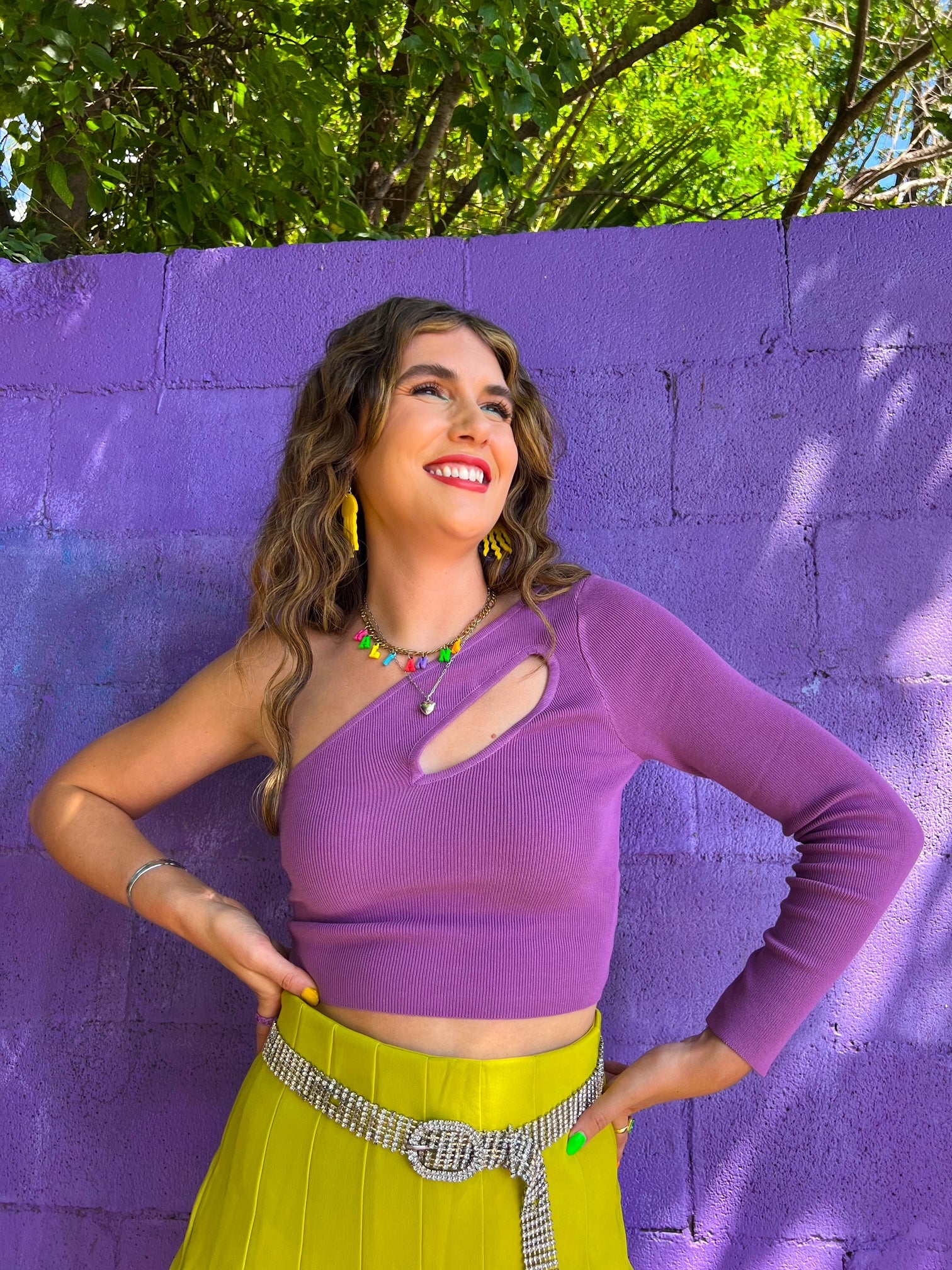 Catch You Later One Shoulder Top (S & M)