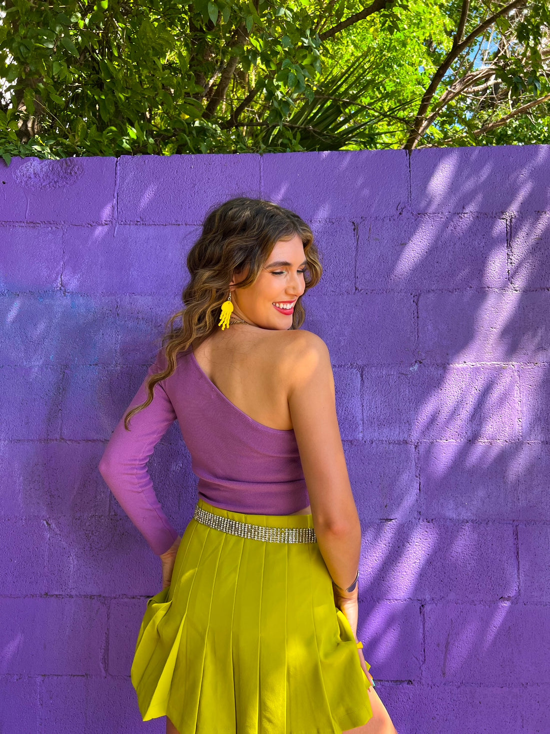 Catch You Later One Shoulder Top (S & M)