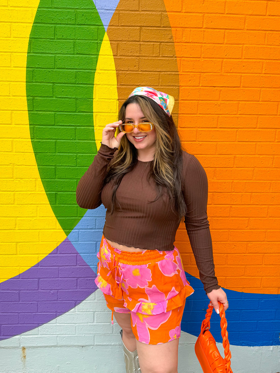 Tangerine Dream Floral Shorts (S-2XL)