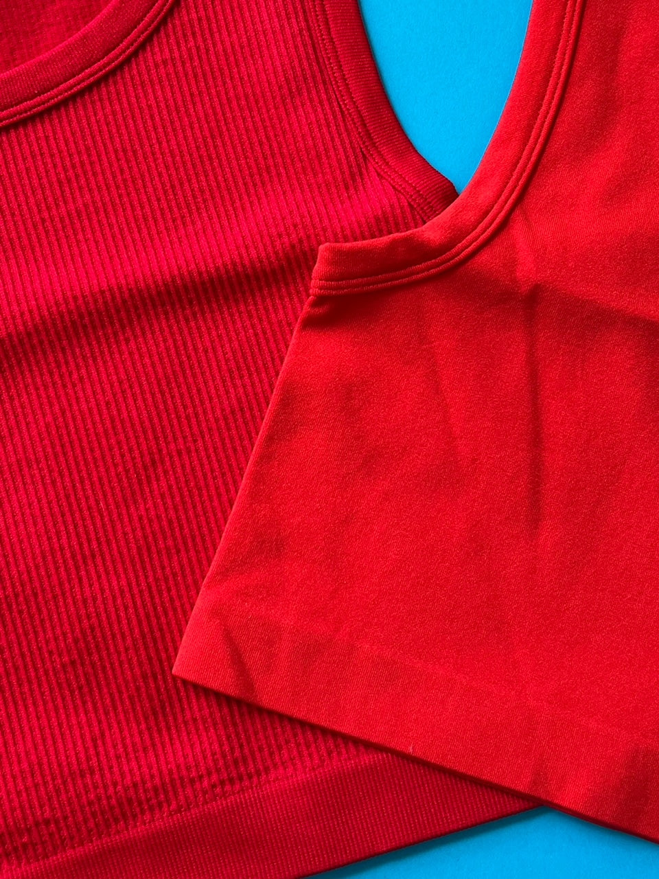 Red Cropped Tank Top (S-2XL)