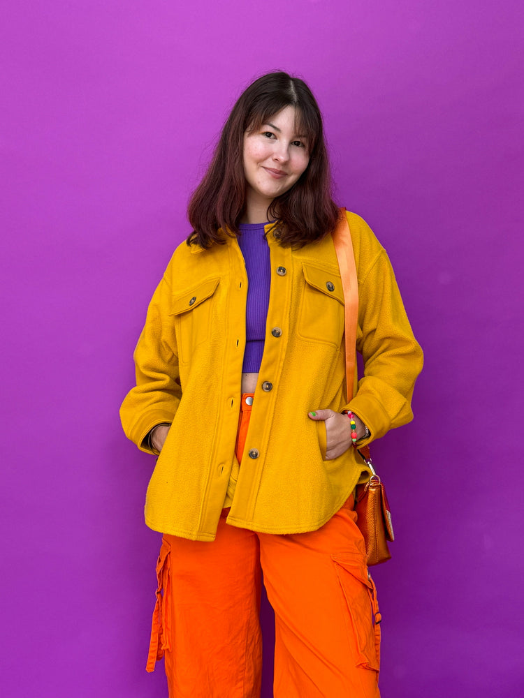Mustard Yellow Shacket (S-3XL)