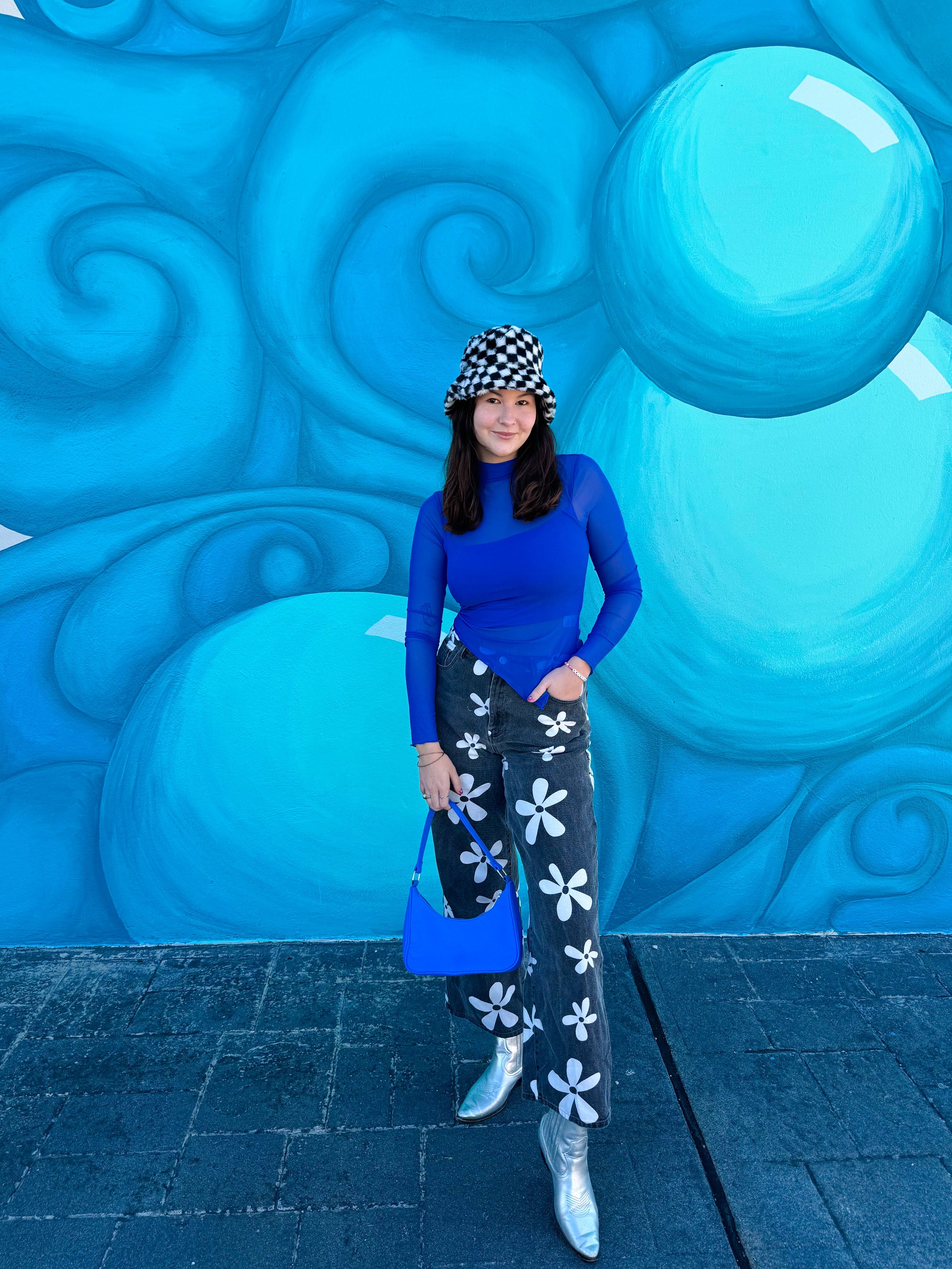 Bikini Bottom Printed Jeans (L-3XL)