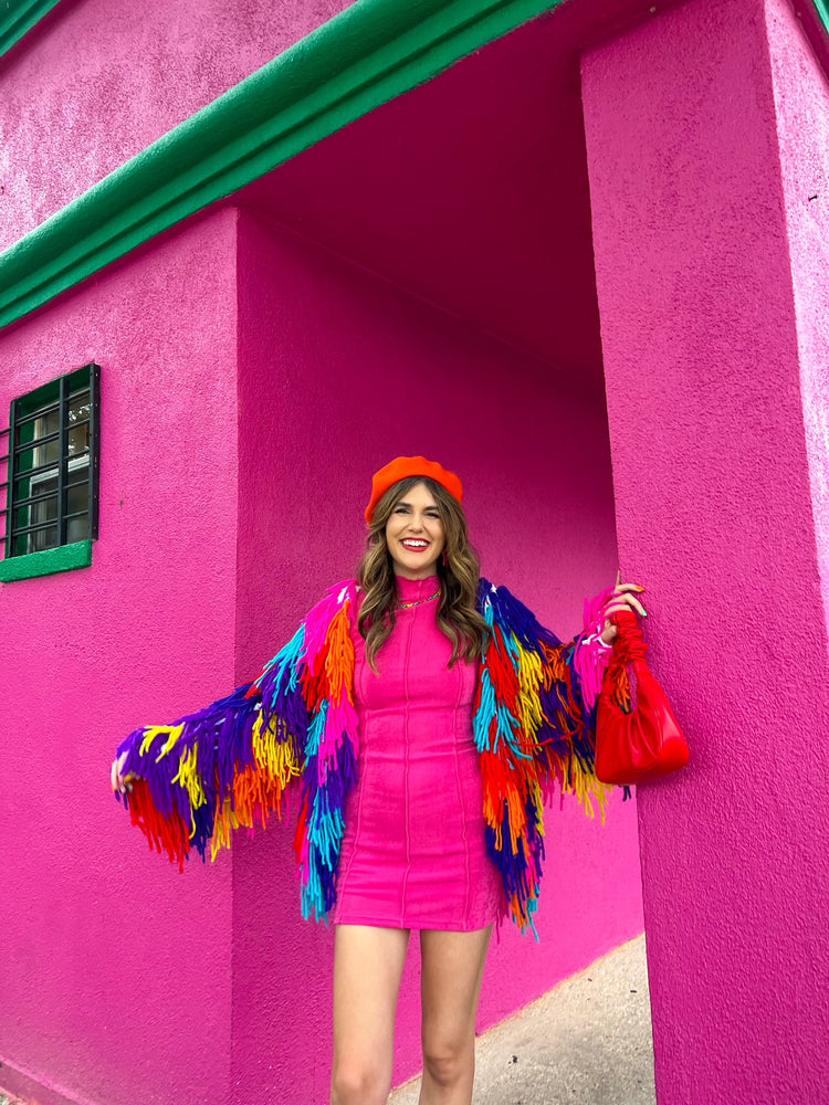 Believer Fuchsia Bodycon Dress