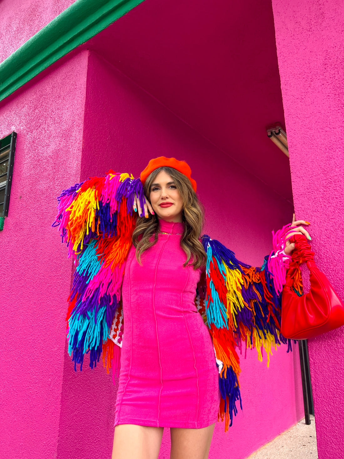 Believer Fuchsia Bodycon Dress (medium & Large)