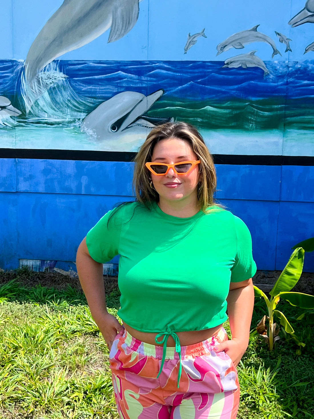 Joyful Green Drawstring Top (S-3XL)