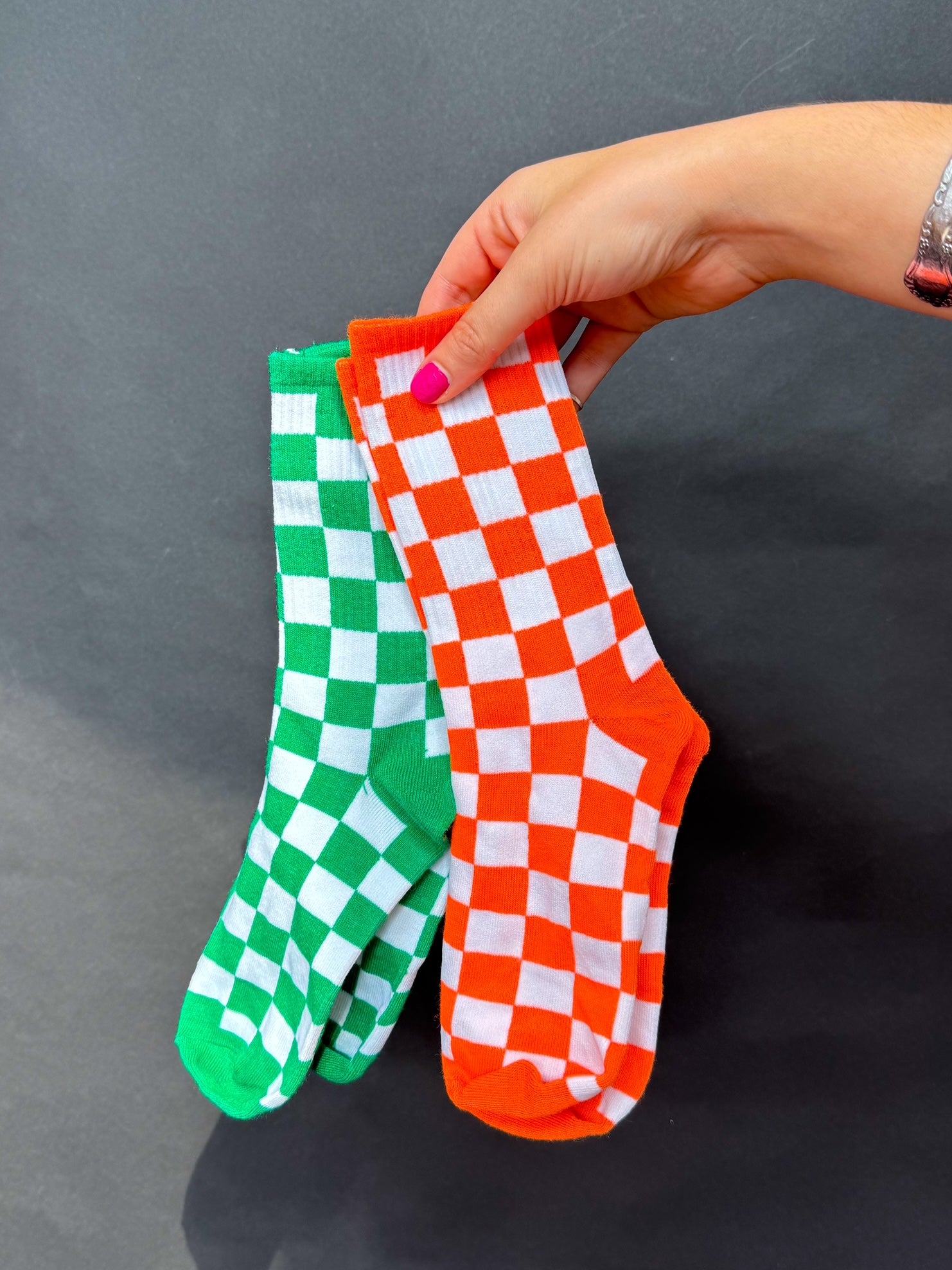 Game Day Checker Socks