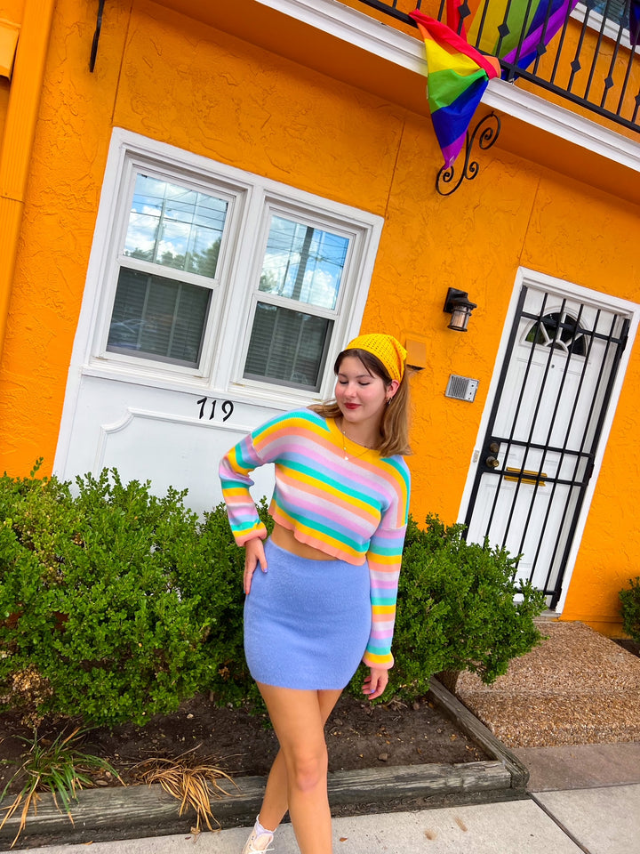 Blue on Bye Skirt (M-L)