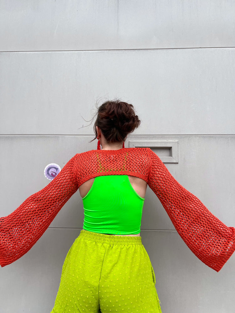 Happy Life Tank in Lime Green (S-L)