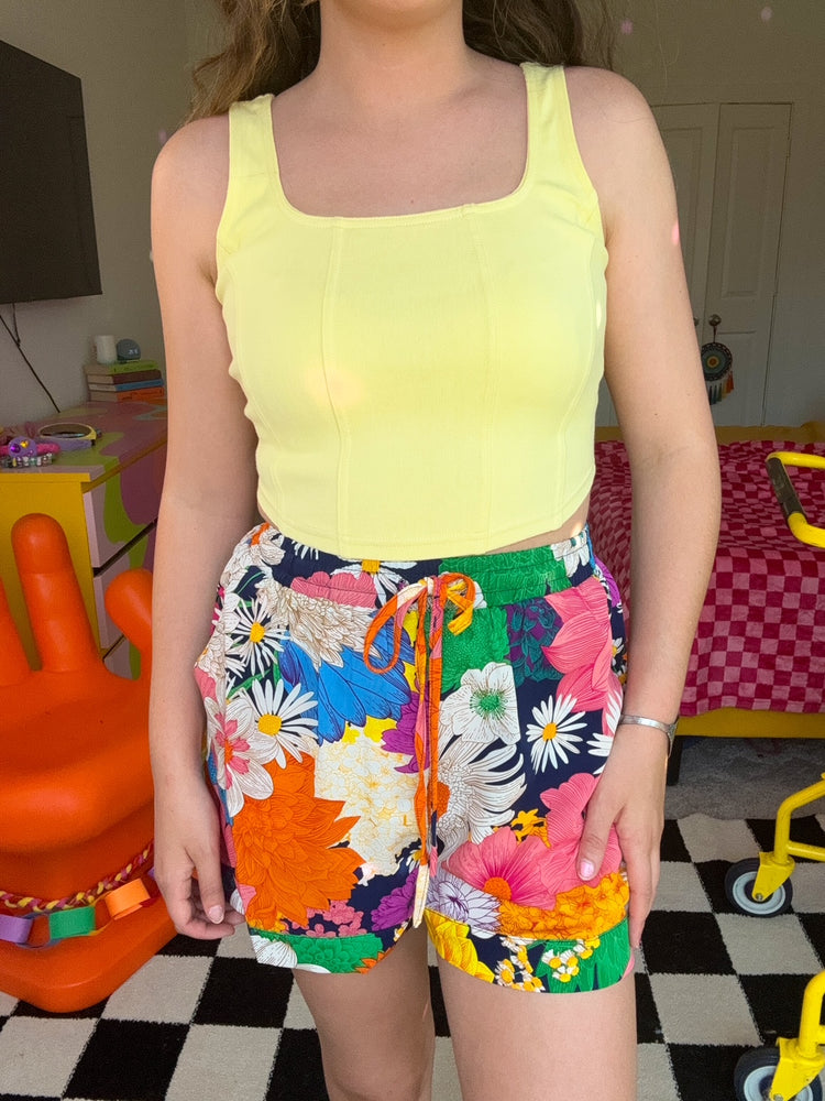 
            
                Load image into Gallery viewer, Butter Yellow Bustier Top (S-3XL)
            
        