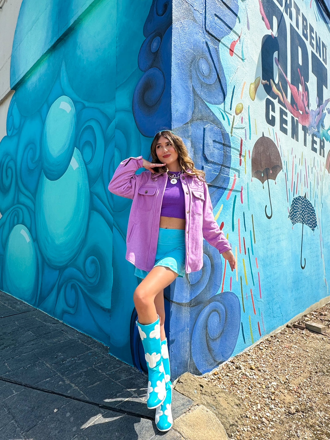 Jupiter Shacket in Light Purple (S-3XL)