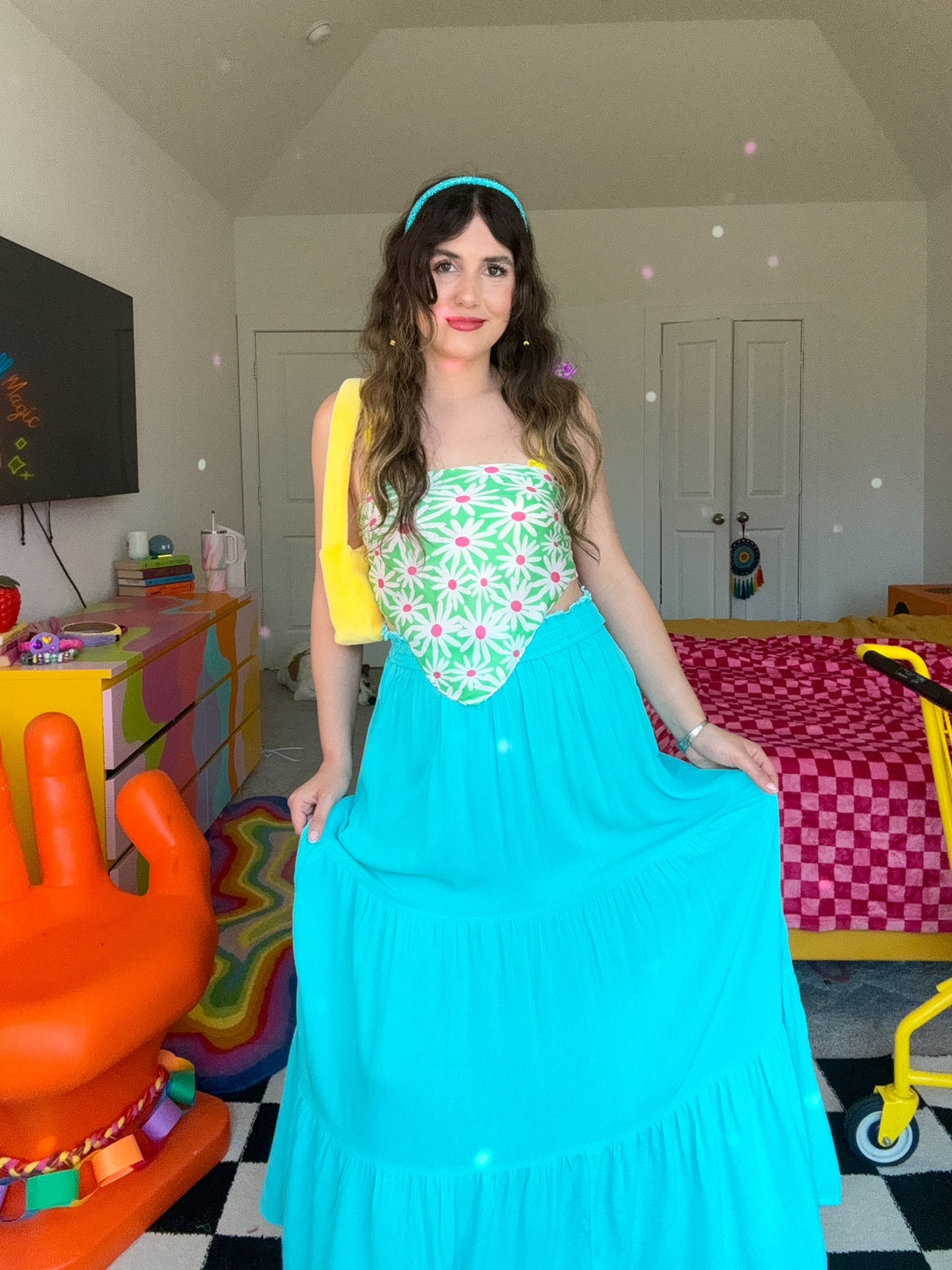 Sky Blue Maxi Skirt (S-3XL)