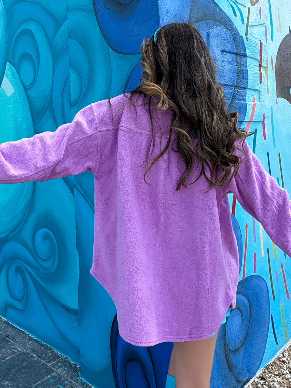 Jupiter Shacket in Light Purple (S-3XL)