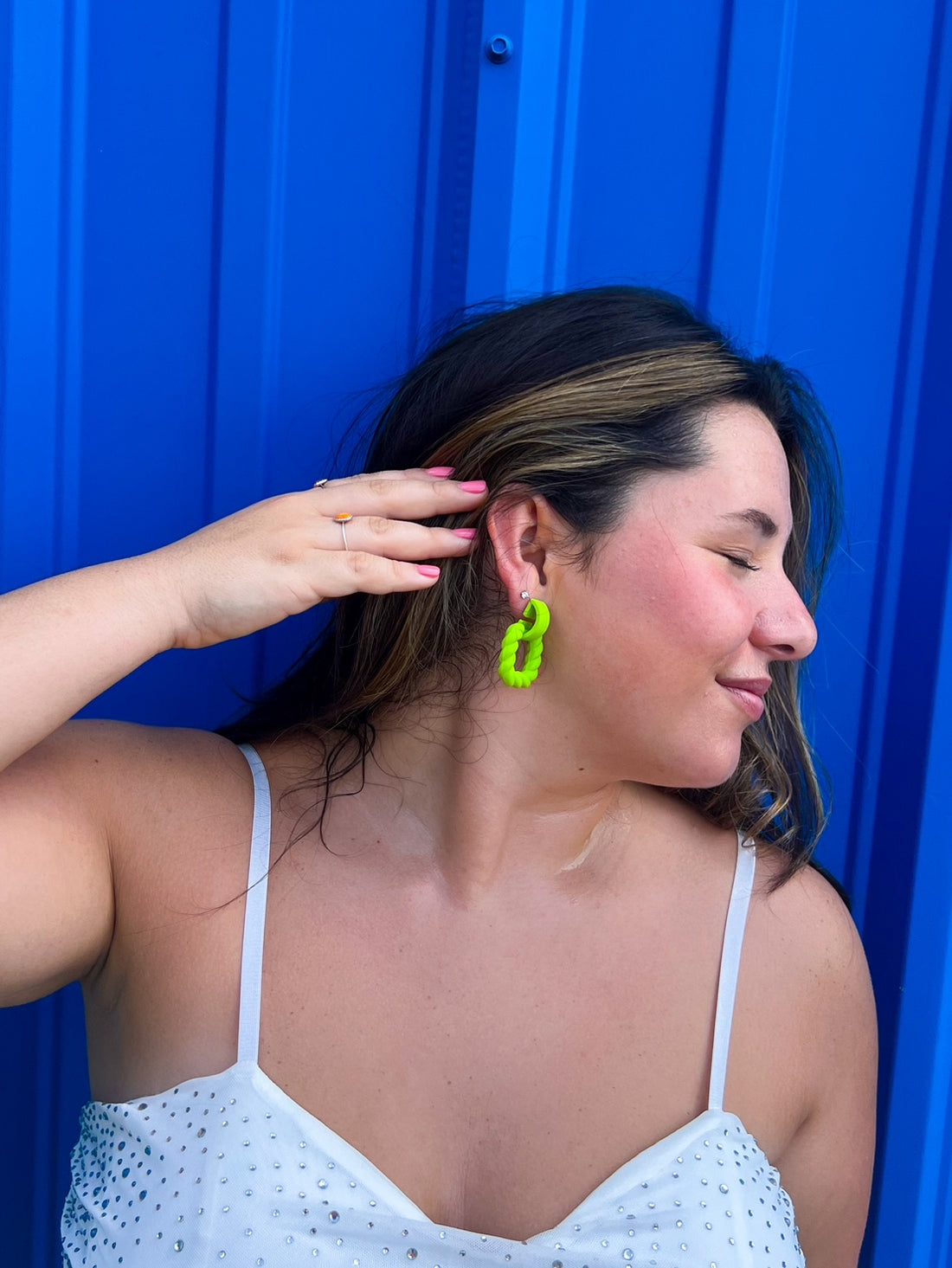 Bold Green Earrings