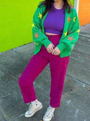 Theme Park pants in Berry (S-3XL)