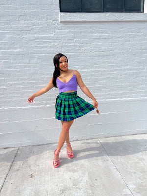 Daylight Plaid Skirt (S-3XL)