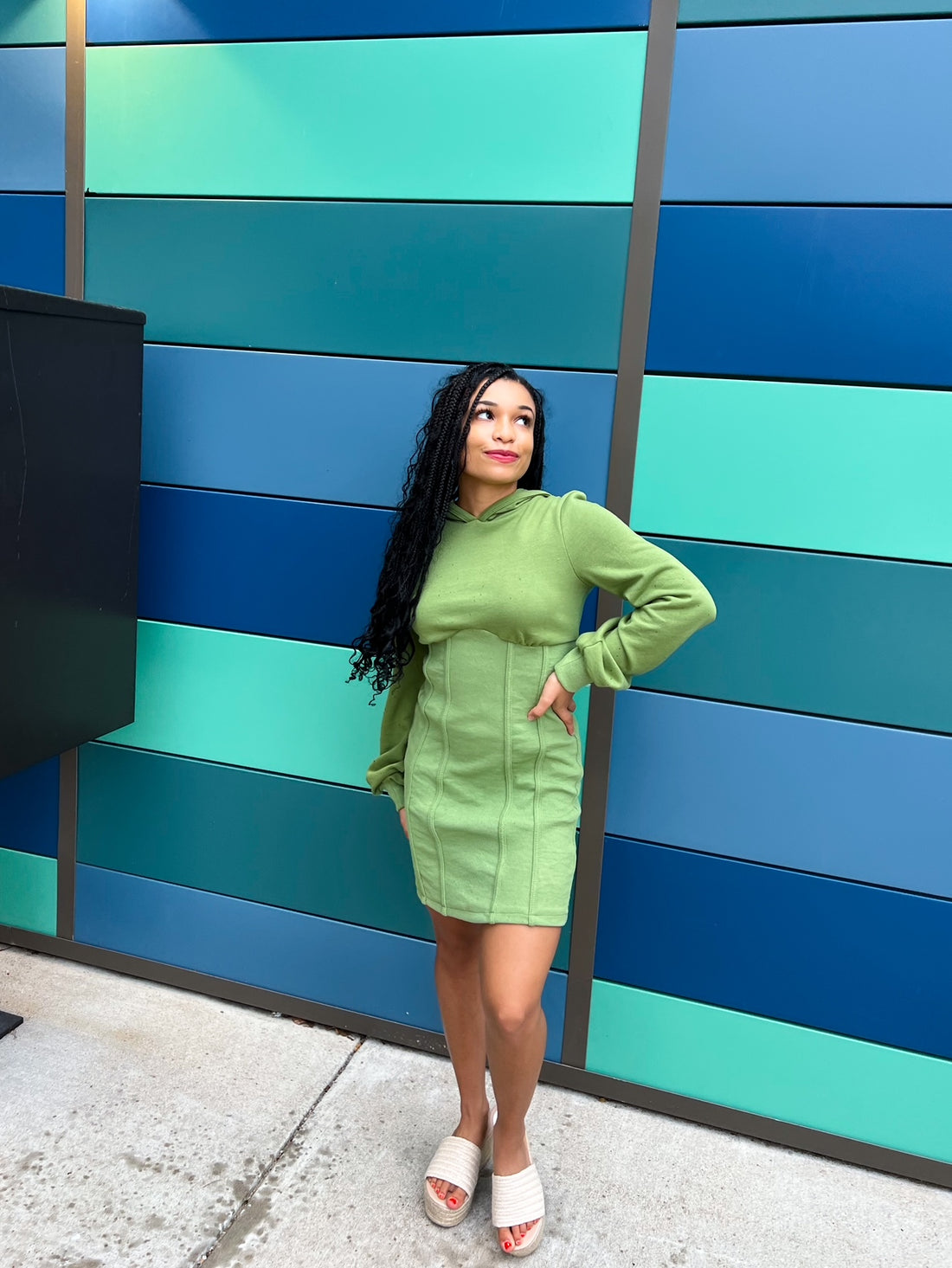 Girl on the Go Sweatshirt Dress (S-L)