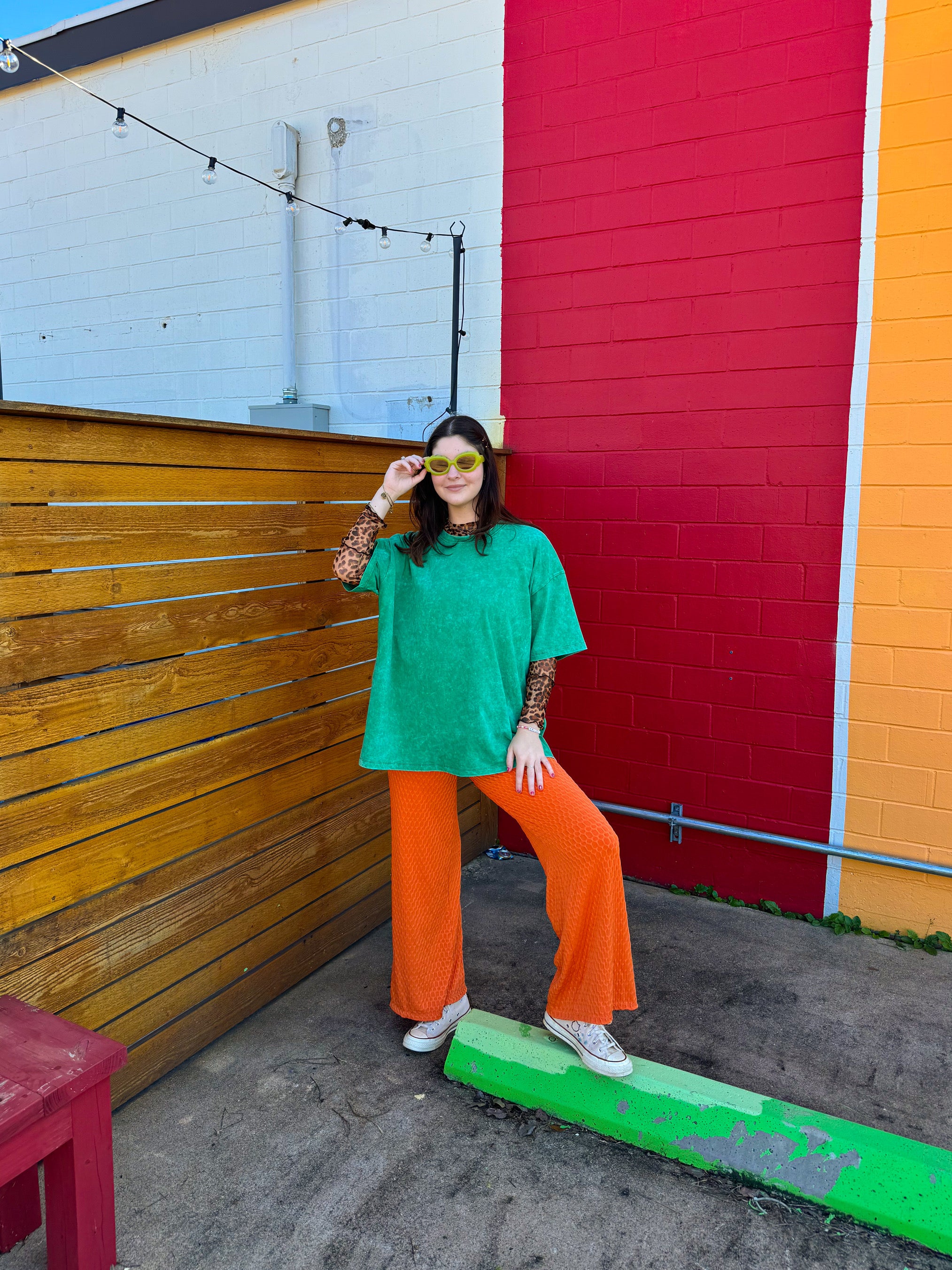 Green Oversized Box Tee (S-3XL)