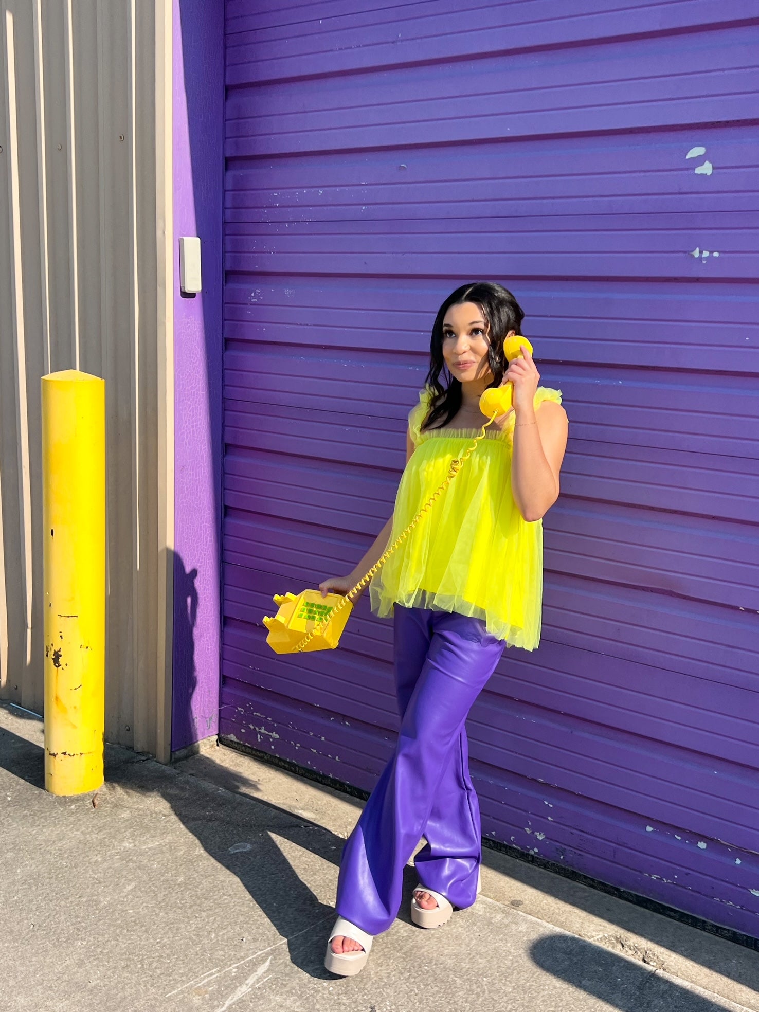 Party Tulle Top in Yellow (S-3XL)