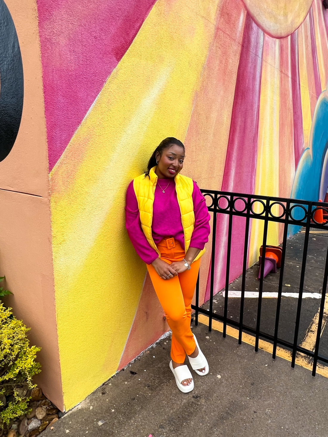 Orange Dreamsicle Trouser Pants (Medium)