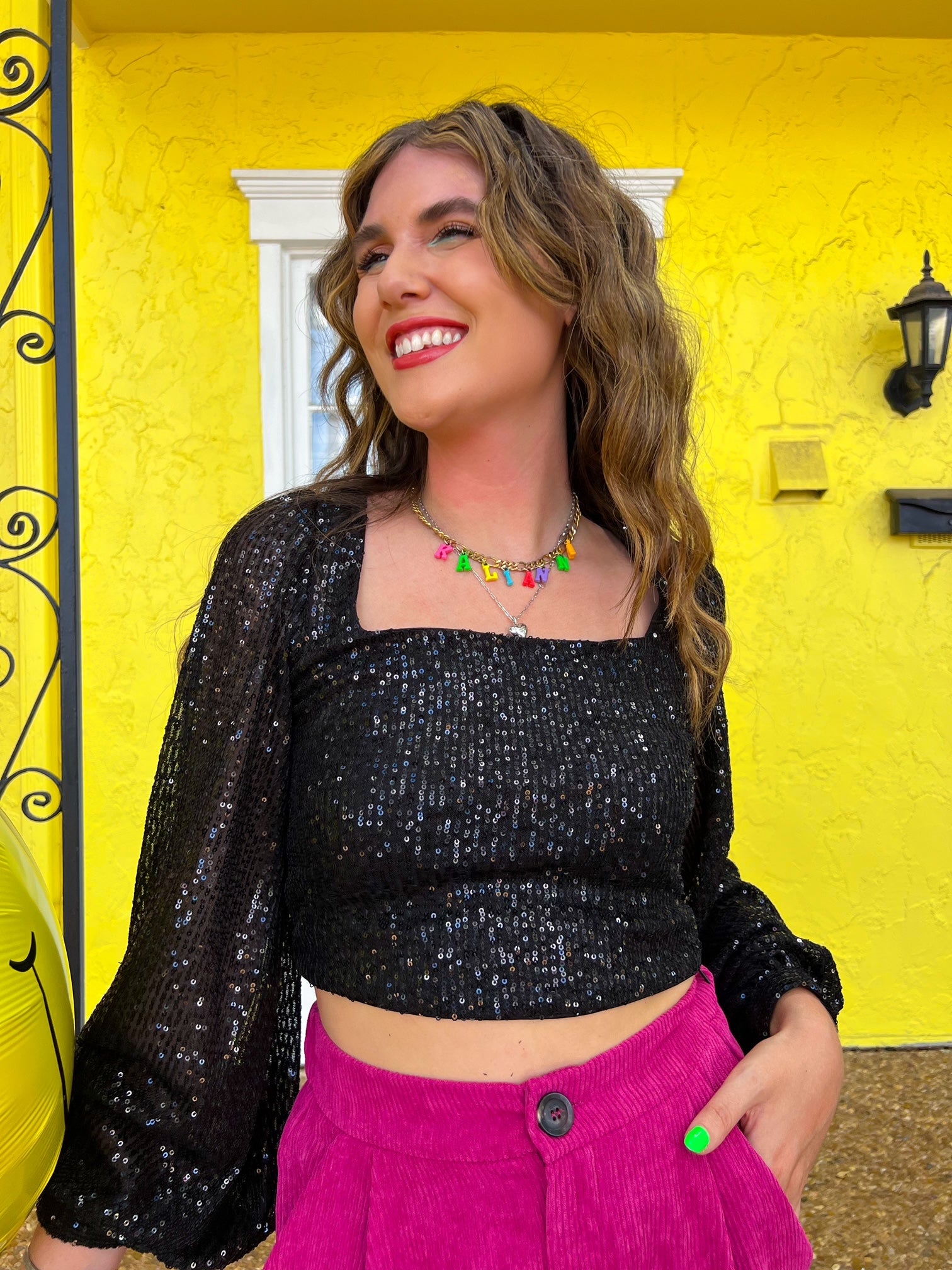 Light Up Sequin Top (S-L)