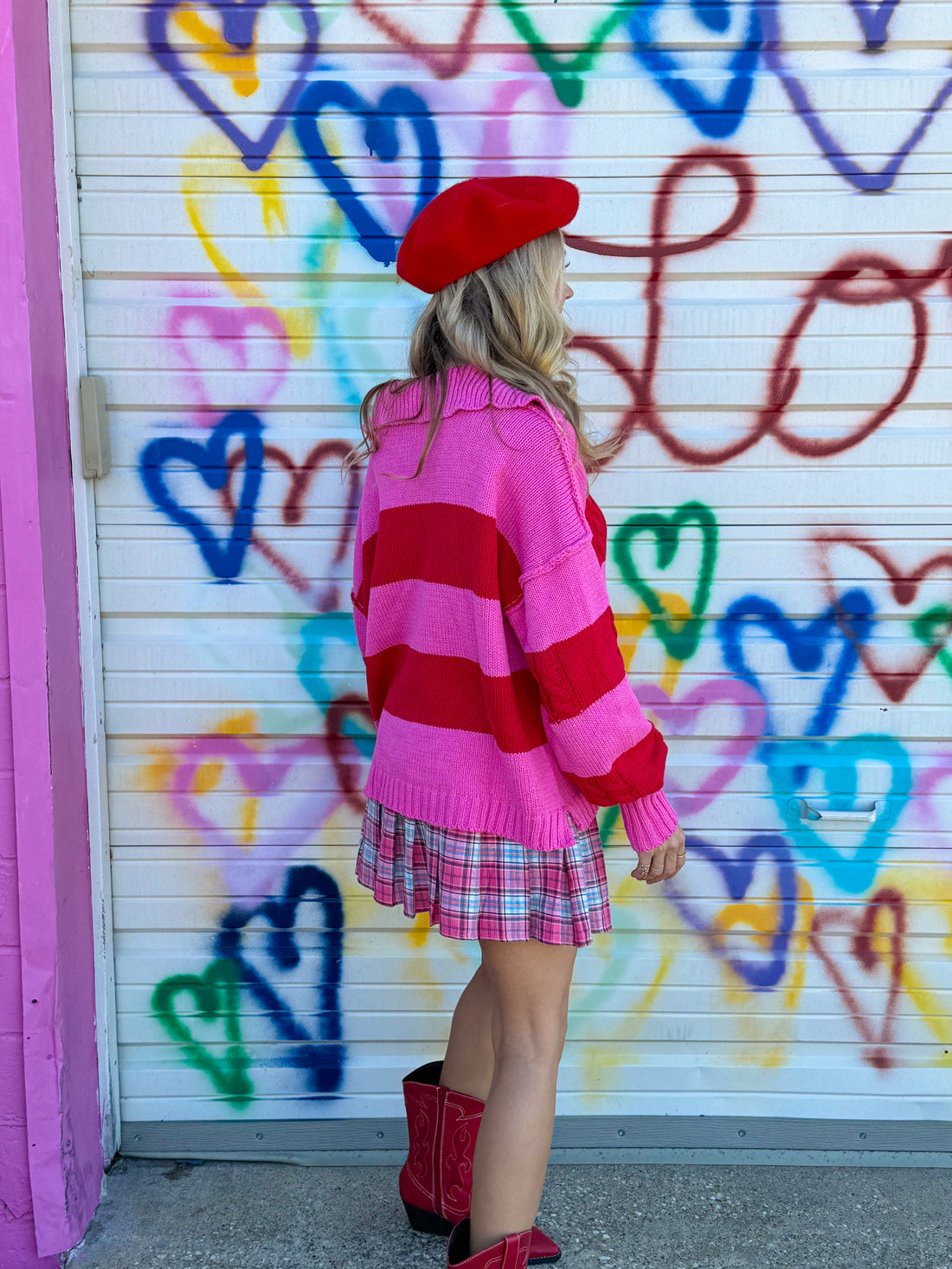 Valentine Striped Sweater (M/L & 2X/3XL)