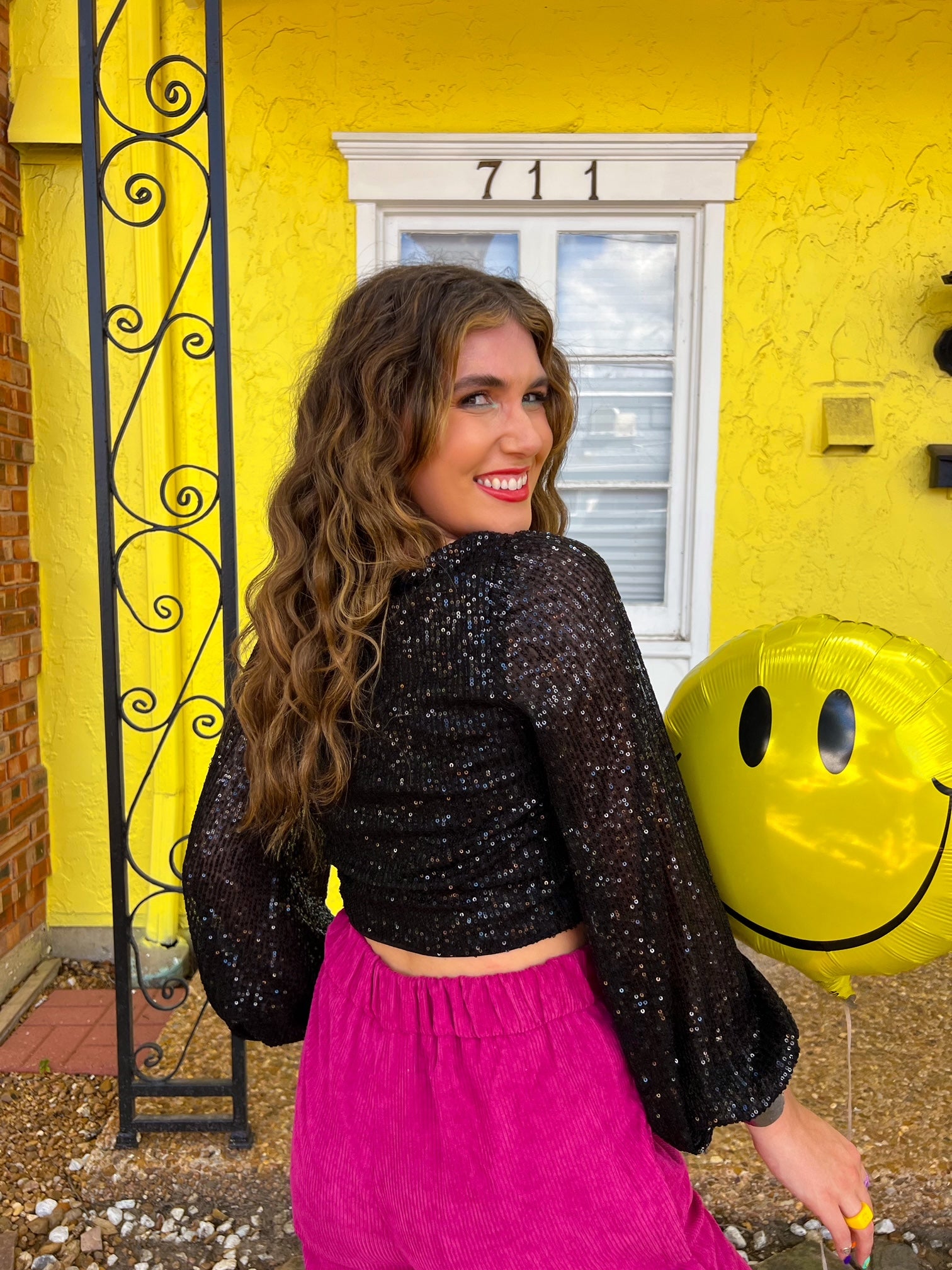 Light Up Sequin Top (S-L)