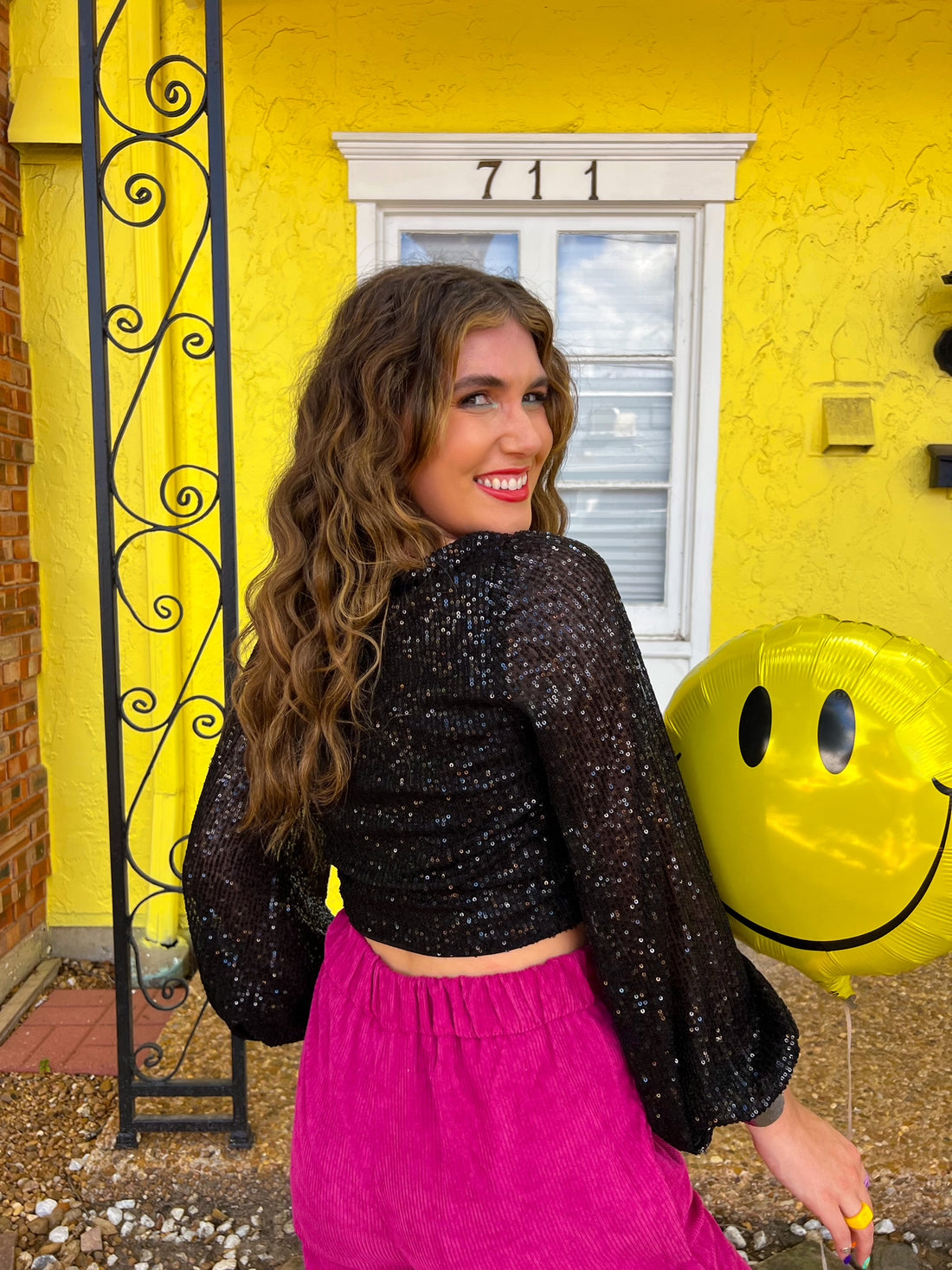 Light Up Sequin Top (S-L)