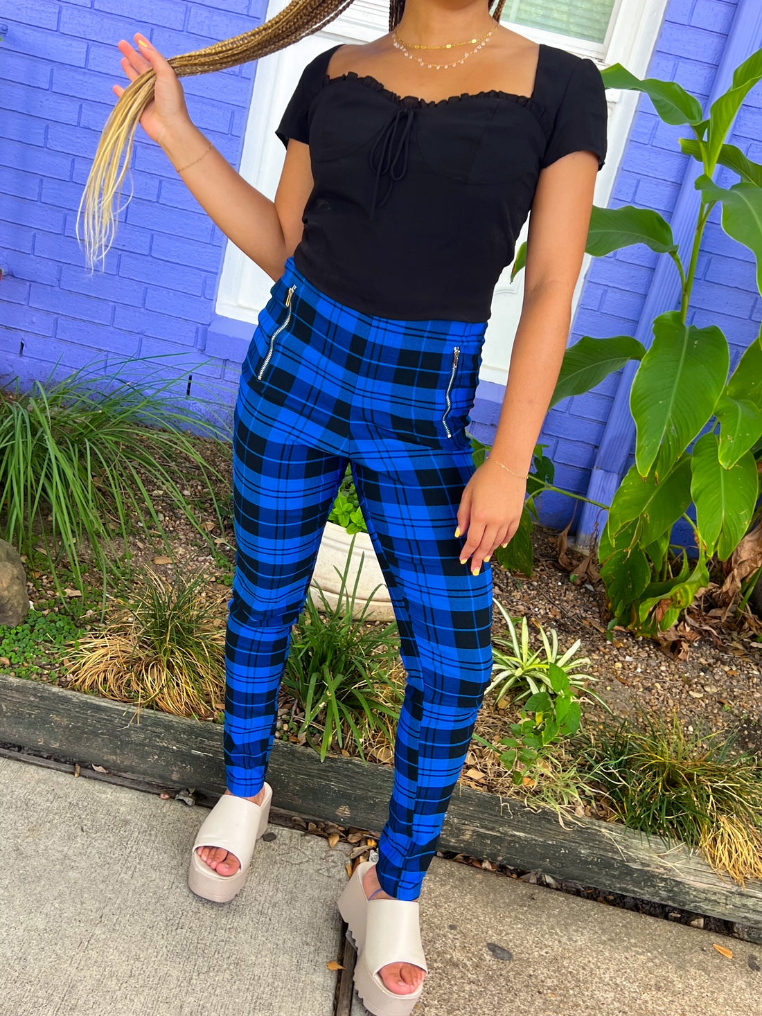 Aren't You Plaid Legging Pants (medium)