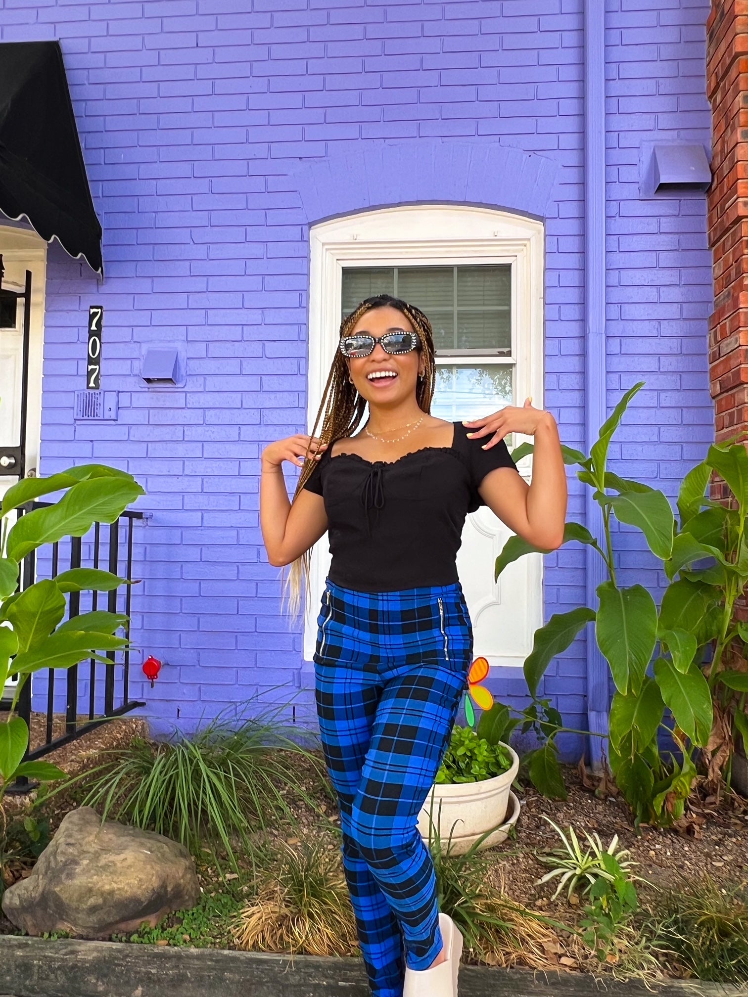 Aren't You Plaid Legging Pants (medium)