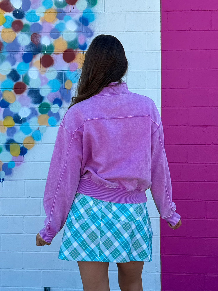 Candy Skies Mauve Half Zip(S-3XL)