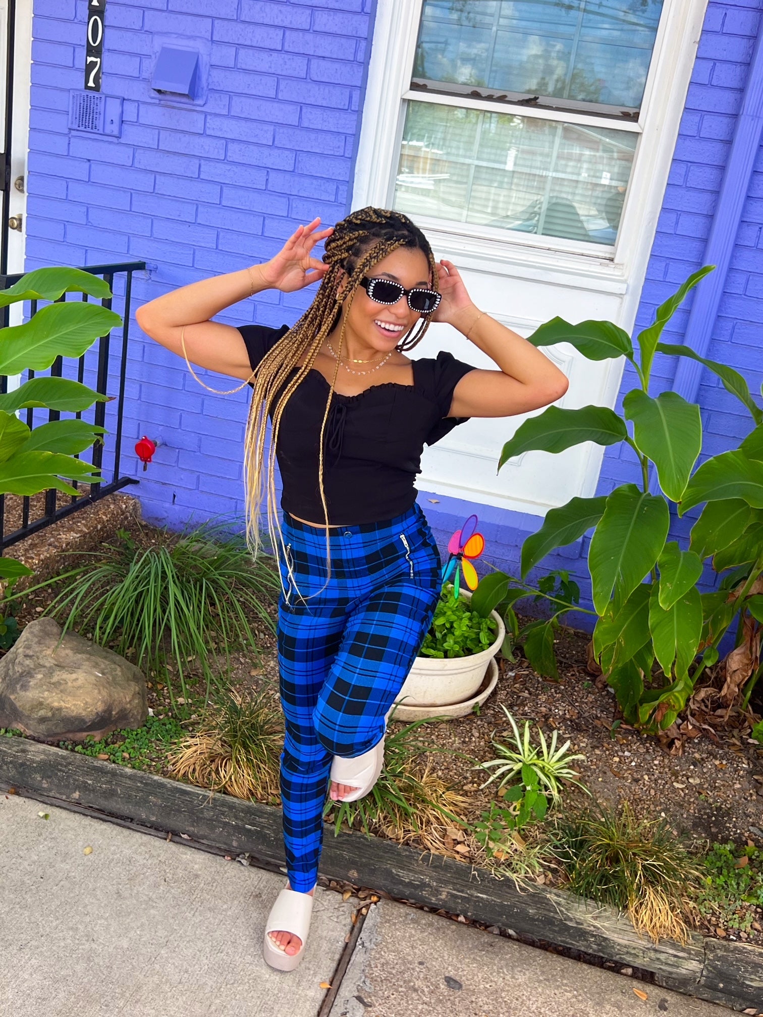 Aren't You Plaid Legging Pants (medium)