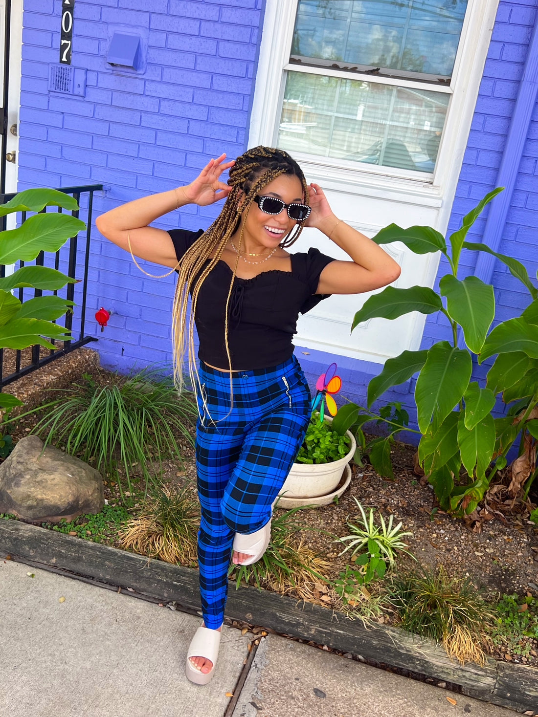 Aren't You Plaid Legging Pants (medium)