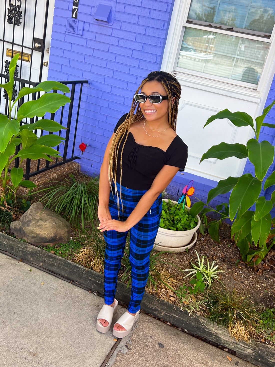 Aren't You Plaid Legging Pants (medium)