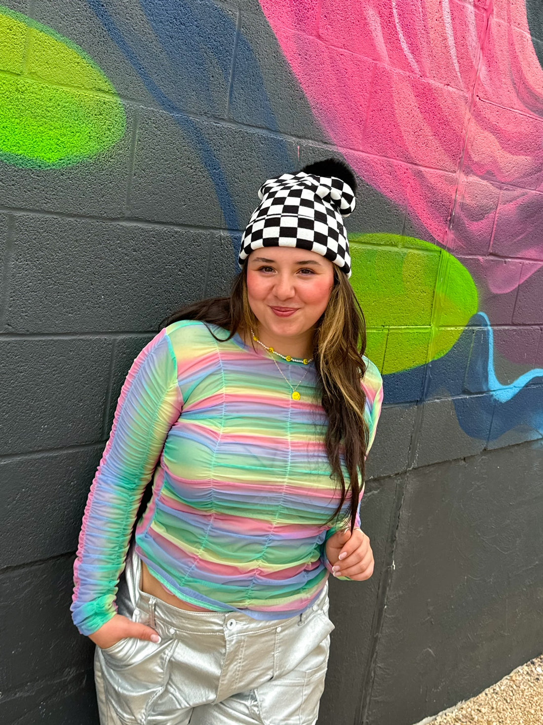 Ombre Rainbow Mesh Top (S-3XL)