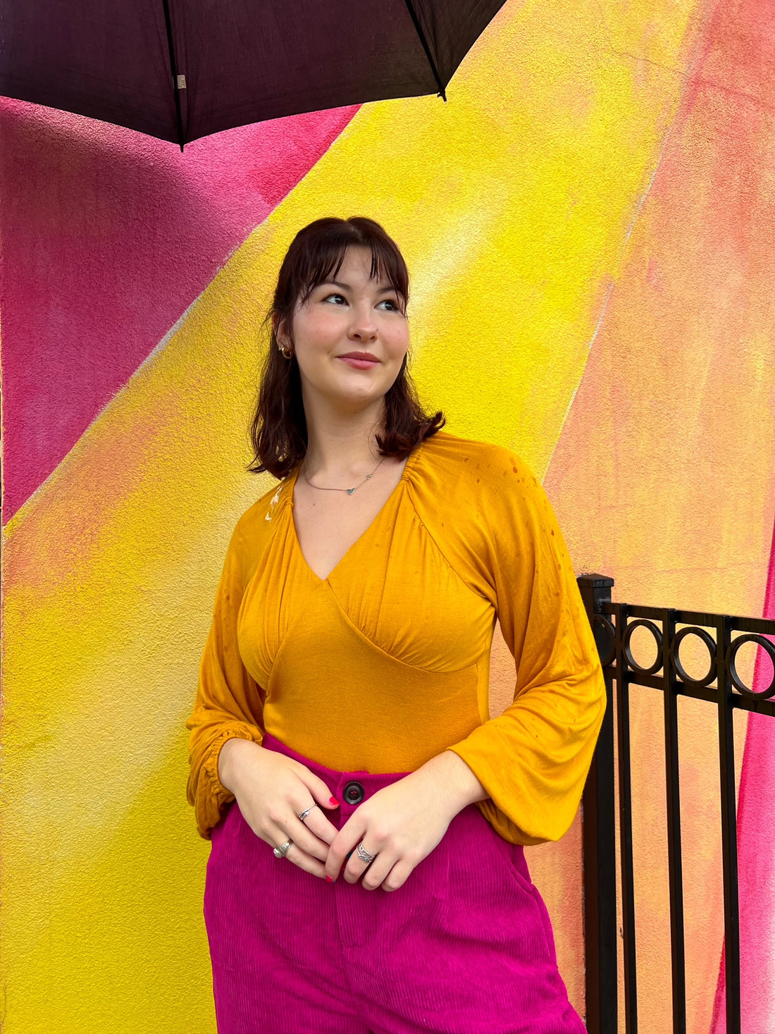 Mustard Longsleeve Bodysuit (S-3X)