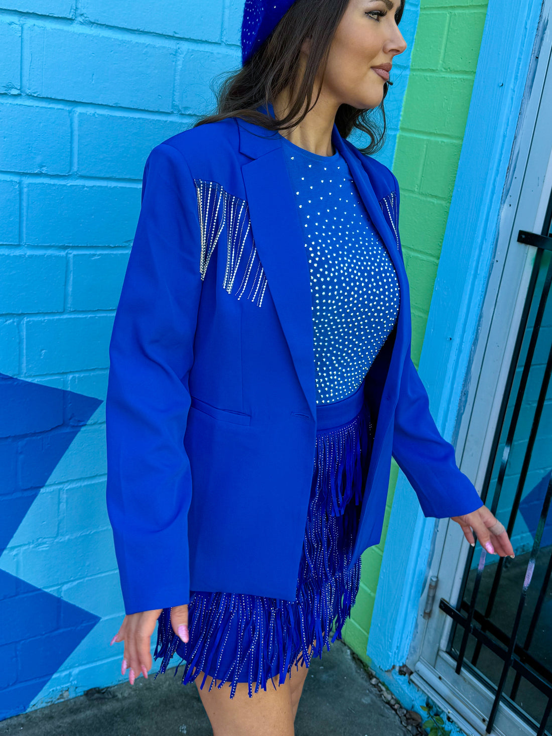 Icicles Blazer in Blue (S-3XL)