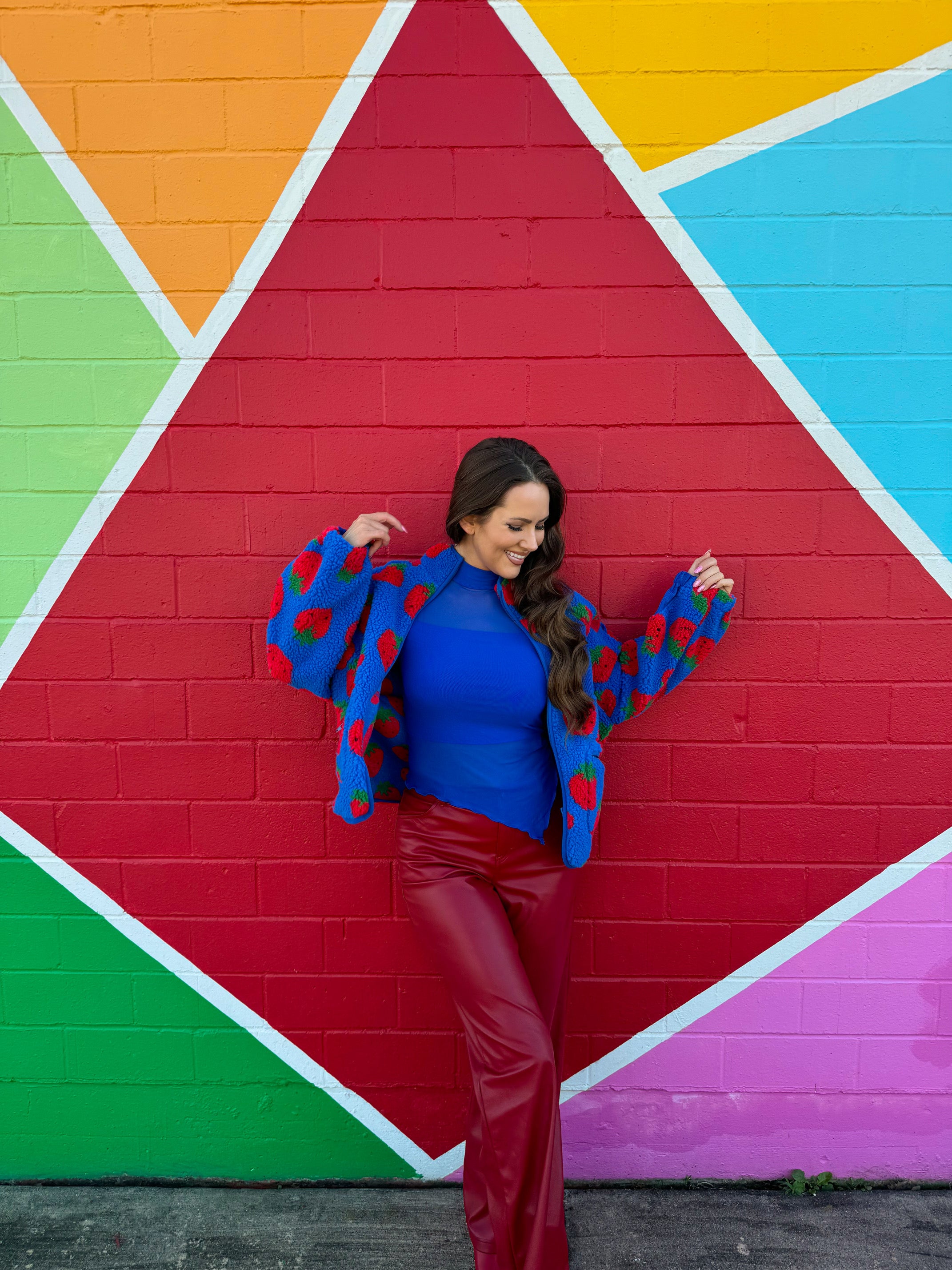 Berry Picking Sherpa in Blue (S-3XL)