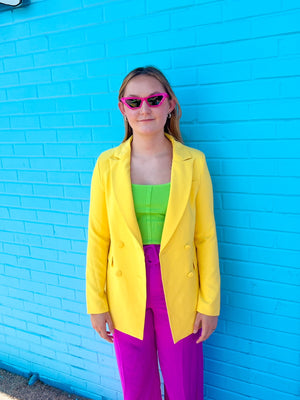 Lemon Dreams Blazer in yellow (S-L)