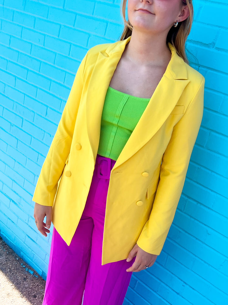 Lemon Dreams Blazer in yellow (S-L)