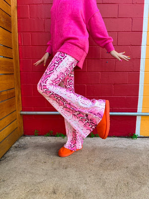 Pink Venom Flare Pants