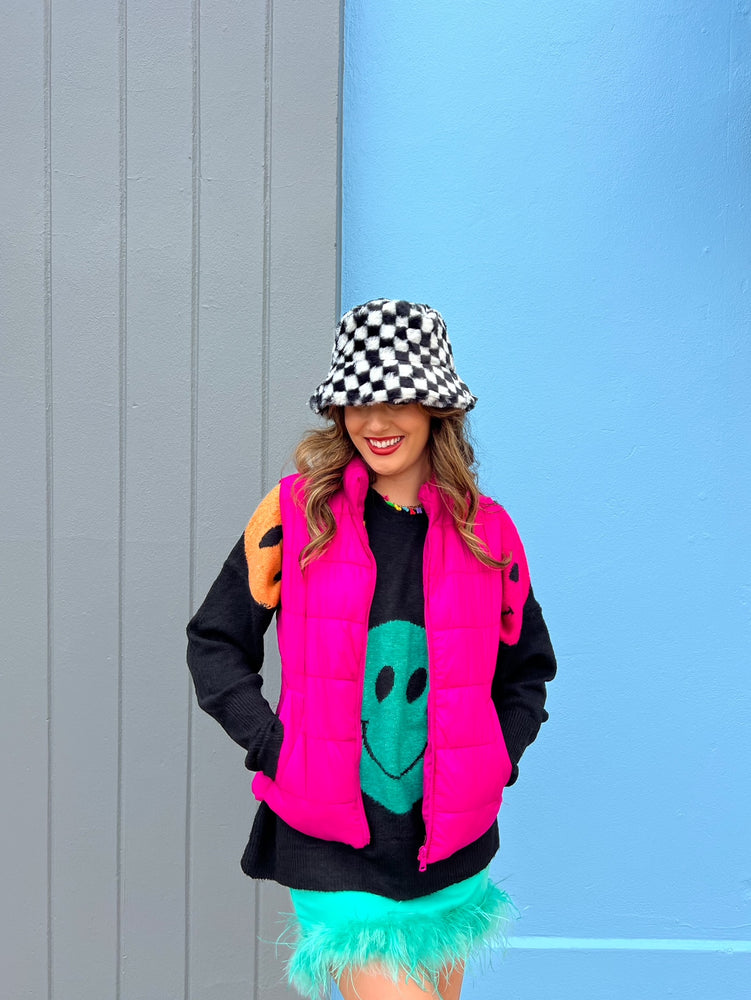 Pink Puffer Vest (S-3XL)