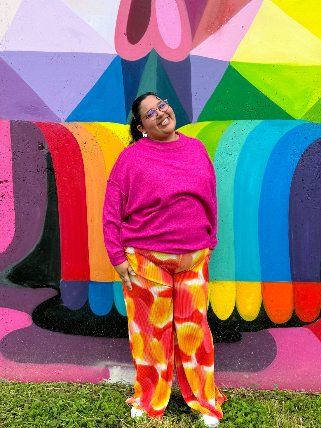 Berry Oversized Sweater (1XL)