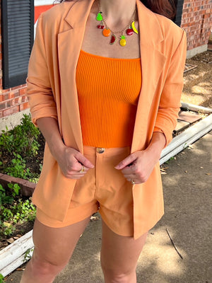 Peaches Blazer Set (S-L)