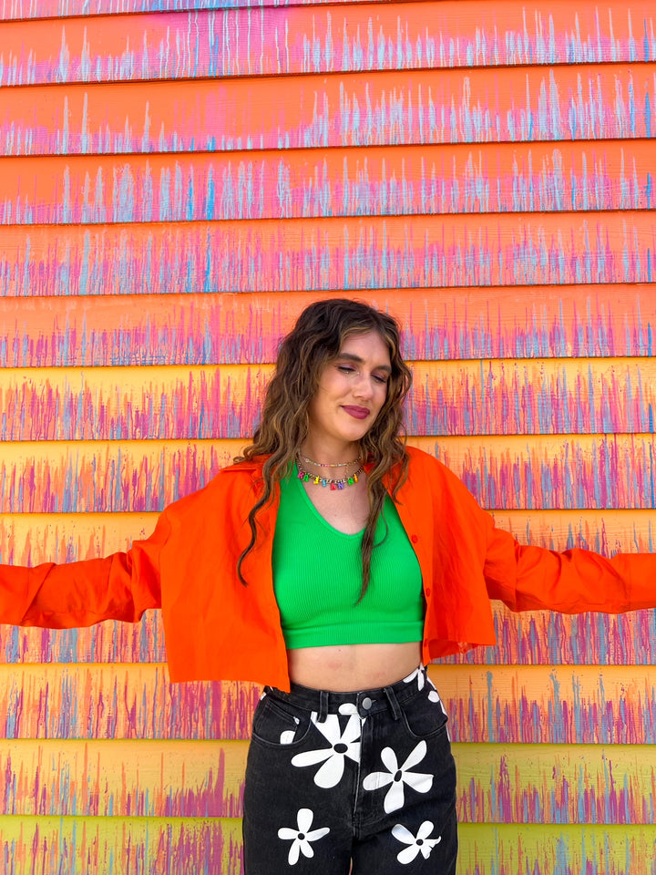 Fresh Squeezed Cropped Buttondown (medium)